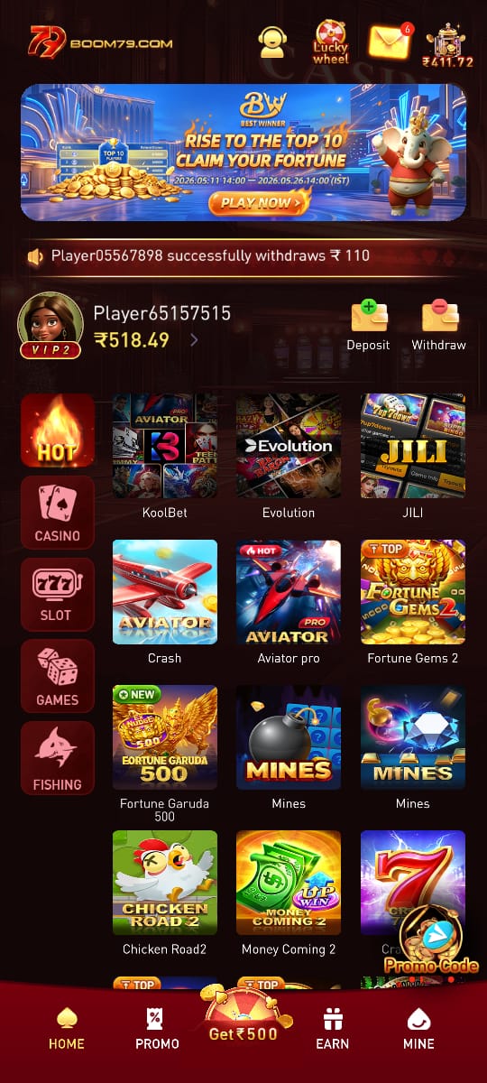 Boom79 Game APK with casino slot and gaming